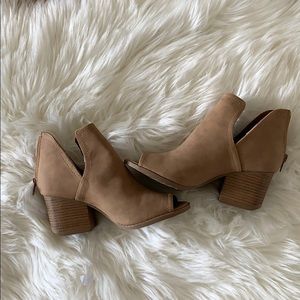 Open Toe Ankle Booties